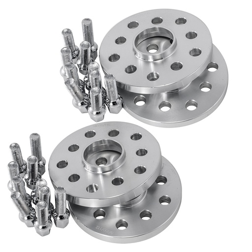 [227-WP033*4] 15mm 5x100 5x112 Hub Centric Wheel Spacers 57.1 mm Hub Bore M14x1.5 Studs For VW Audi 4pcs