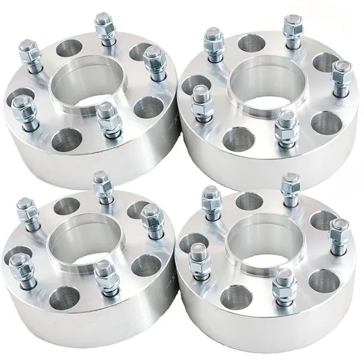 [227-WP044B*4] 2 inch 5x139.7 Wheel Spacers Hubcentric 5x5.5 77.8 Hub Bore 9/16" Studs For 2002-2010 Dodge Ram 1500 4pcs