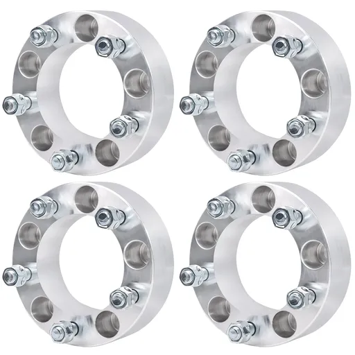 [227-WP045AV*4] 5 x 5.5 Wheel Spacers 5x139.7 2 inch 77.8mm Hub Bore 9/16"  Studs For Dodge Ram 1500 4pcs