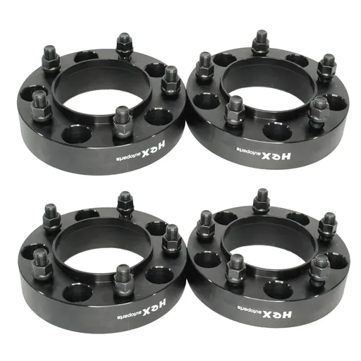 [227-WP319A*4] 1.5 inch Hub Centric Wheel Spacers 5x150 For Toyota Land Cruiser Sequoia Tundra Lexus LX470 LX570 Black 4pcs