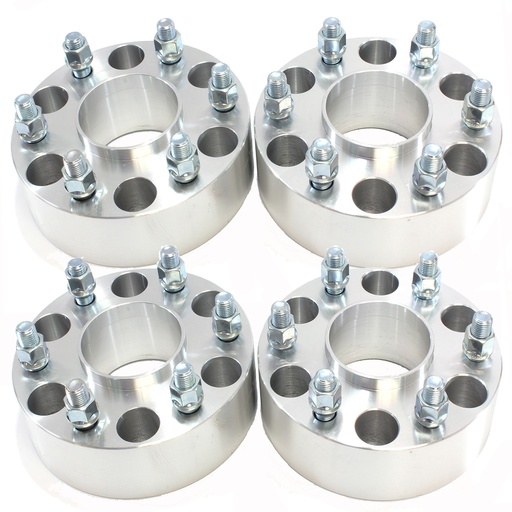 [WP05756*4] 6x5.5 Wheel Spacers Hubcentric 2 inch 106mm Hub Bore 14mm x 1.5 Studs For Toyota Tacoma 4Runner 4pcs