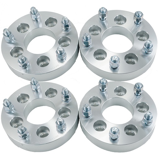 [WP05764*4] 5x5 Wheel Spacers 1.5 inch  87.1mm Hub Bore 14mm x 1.5 Studs For Chevy C1500 1988-1999 4pcs