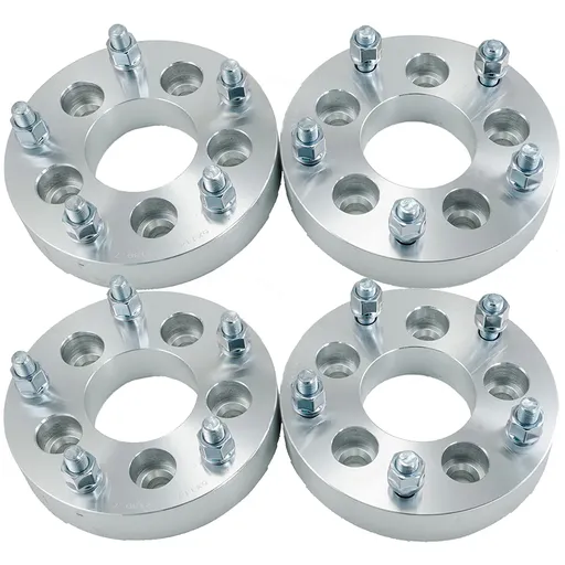 [WP05764V*4] 5x5 Wheel Spacers 1.5 inch  87.1mm Hub Bore 14mm x 1.5 Studs For Chevy C1500 1988-1999 4pcs