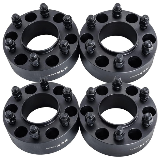 [WP20700A*4] 2 inch Hub Centric Wheel Spacers 6x5.5 For Ram 1500 2019-2023 77.8mm Centerbore 14x1.5 Studs 4pcs