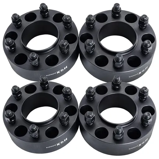 [WP20700AV*4] 2 inch Hub Centric Wheel Spacers 6x5.5 For Ram 1500 2019-2023 77.8mm Centerbore 14x1.5 Studs 4pcs