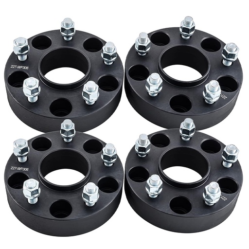 [WP20701A*4] 1.5 inch 5x5 Hub Centric Wheel Spacers For Jeep Wrangler Grand Cherokee Gladiator Dodge Durango 71.5mm Centerbore 14x1.5 Studs 4pcs