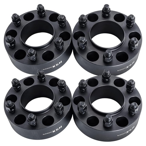 [WP20702A*4] 2 inch 6x135 Wheel Spacers Hub Centric For Ford F150 Expedition 2015-2022 87mm Bore 14mm x 1.5 Studs 4pcs