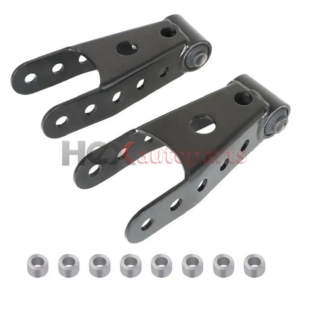 Best 2 inch Rear Drop Shackles Kit For 2007-2018 Chevy Silverado GMC ...
