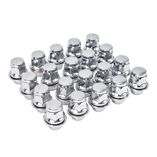 [LN22573] Chrome 12x1.5 Mag Lug Nuts With Washer For Toyota Camry Corolla Tacoma Lexus Scion 20pcs