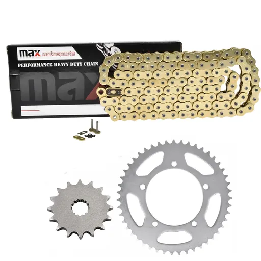 [SP23104-203-O525-118-GD] Gold O Ring Chain And Sprocket Kit For Suzuki Dl650 V Strom Xt Abs 2004-2018