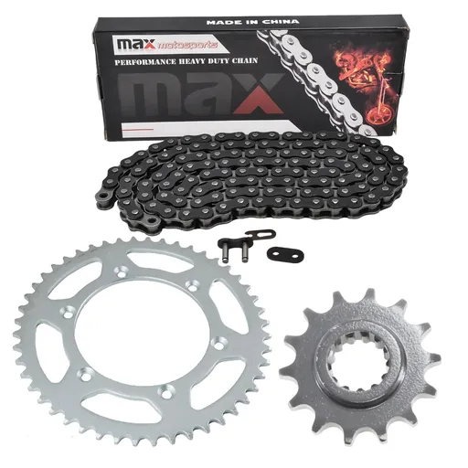 [SP23107-203-N520-112-BK] 2000-2024 Suzuki DRZ400S Chain And Sprocket Kit Black