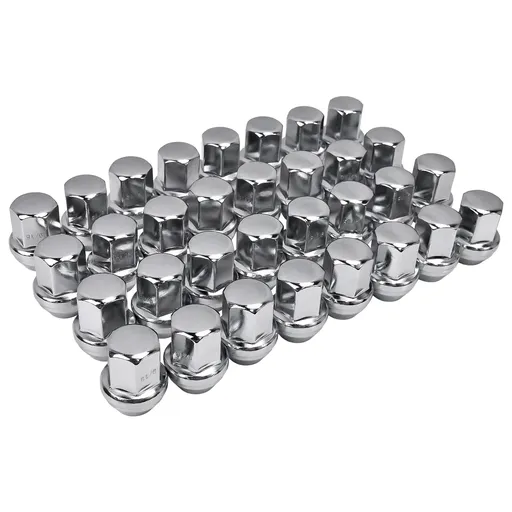 [LN23459] 9/16-18 Chrome Lug Nuts For Dodge Ram 2500 3500 1994-2011 Durango Dakota 32pcs