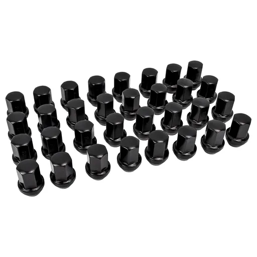 [LN23458] 14x1.5 Black Lug Nuts For Chevy Silverado 2500 3500 HD C2500 Suburban 32pcs