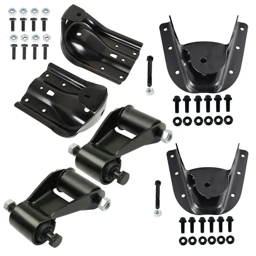 [SW20220] Rearward Leaf Spring Shackle And Bracket Kit For Chevy GMC K1500 K2500 K3500 1988-1997
