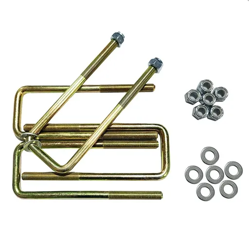 [SW09942] 4X 8.75 Long 2.5" Wide Leaf Springs Square U-Bolts For Chevy Silverado GMC Sierra 1500 1988-2019