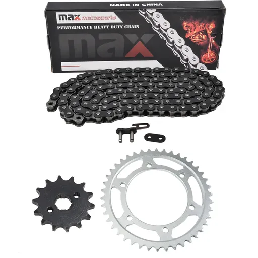 [SP07847-N520-112-BK] Black Drive Chain And Sprocket Set For 2003 2004 2005 Honda CRF150F