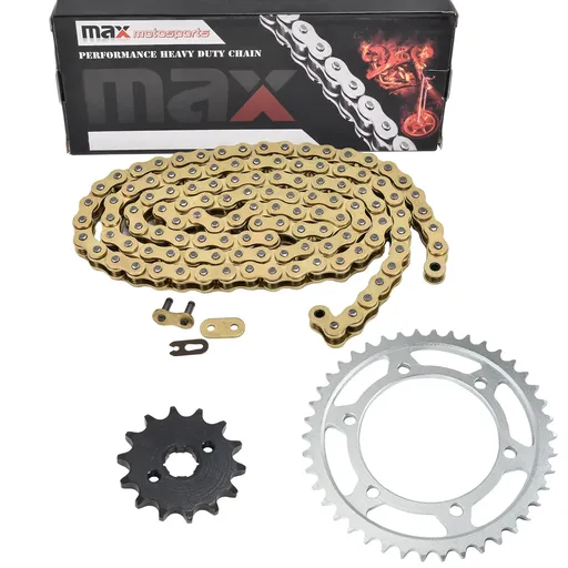 [SP07847-N520-112-GD] Gold Drive Chain And Sprocket Set For 2003 2004 2005 Honda CRF150F