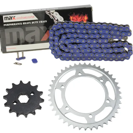 [SP07847-N520-112-BU] Blue Drive Chain And Sprocket Set For 2003 2004 2005 Honda CRF150F