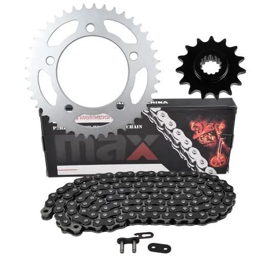 [SP23703-203-N520-112-BK] Black Drive Chain And Sprocket Set For Honda CB500 CB500F CB500X CBR500R 2013-2021