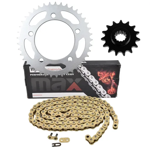 [SP23703-CH-N520-112-GD] Gold Drive Chain And Sprocket Set For Honda CB500 CB500F CB500X CBR500R 2013-2021