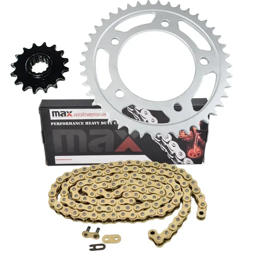 [SP23704-CH-N520-112-GD] Gold Drive Chain And Sprocket Set For Honda CB500 CB500F CB500X CBR500R 2022-2025