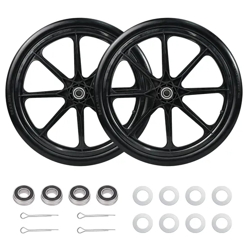 [MG24825] 2pcs 20 inch Flat Free Tire And Wheel For Wheelbarrow Garden Wagon Lawn Cart