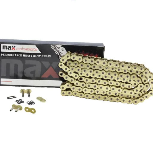 [203-O428-122-GD] 428 Gold O Ring Chain For Yamaha TTR125 TTR125E TTR125L TTR125LE 2002-2018