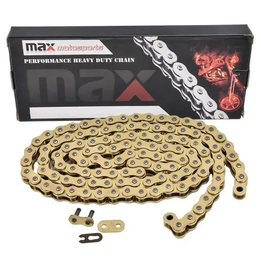 [CH-N420-100-GD] 420 Gold Chain For Chinese 110cc 125cc ATV Tao Tao