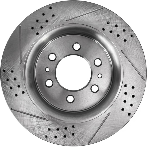 2012-2018 Ford F150 Front Rear Drilled And Slotted Brake Rotors Included Ceramic Pads