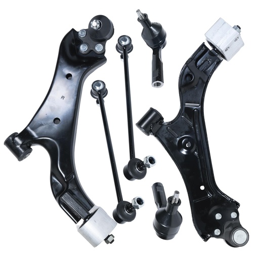 [SS09211] 2010-2017 Chevy Equinox Front Driver and Passenger Side Suspension Kit Includes Control Arm Sway Bar Link and Tie Rod End