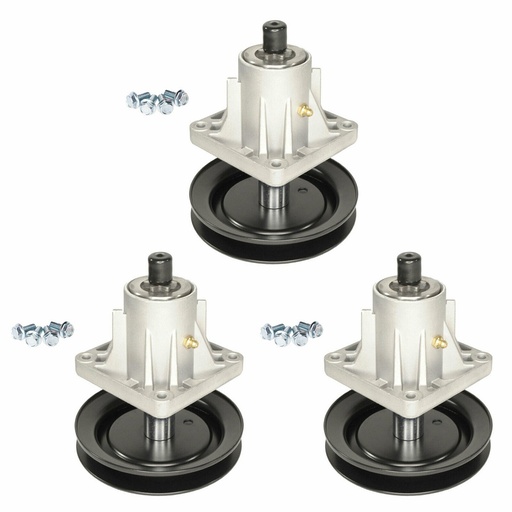 [612-NZ003A*3] 3x Spindle Assembly For Cub Cadet 46 inch Deck LT1045 LT1046 Replace 618-0660 918-0660