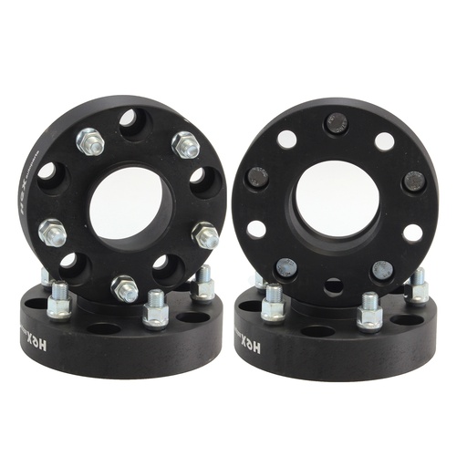 [WP05760*4] 5x5.5 Wheel Spacers Hubcentric 1.5 inch 77.8mm Hub Bore M14x1.5 Studs For 2012-2016 Ram 1500 Black 4pcs